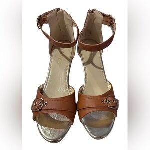 Cape Robbin | Brown Belen Wedge Sandal | Size 9 | NWOT